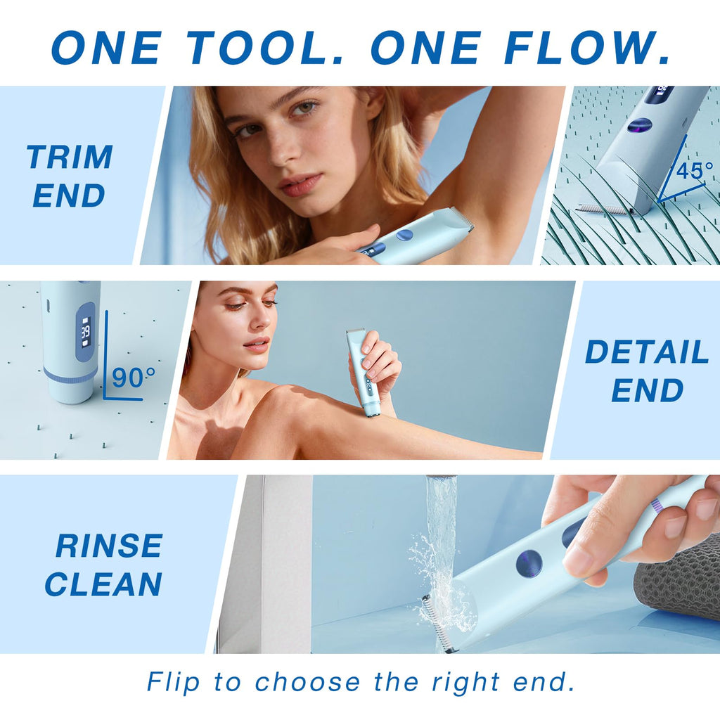 Bikini Trimmer 2 in1 Electric Razor USB-C Rechargeable Q606382