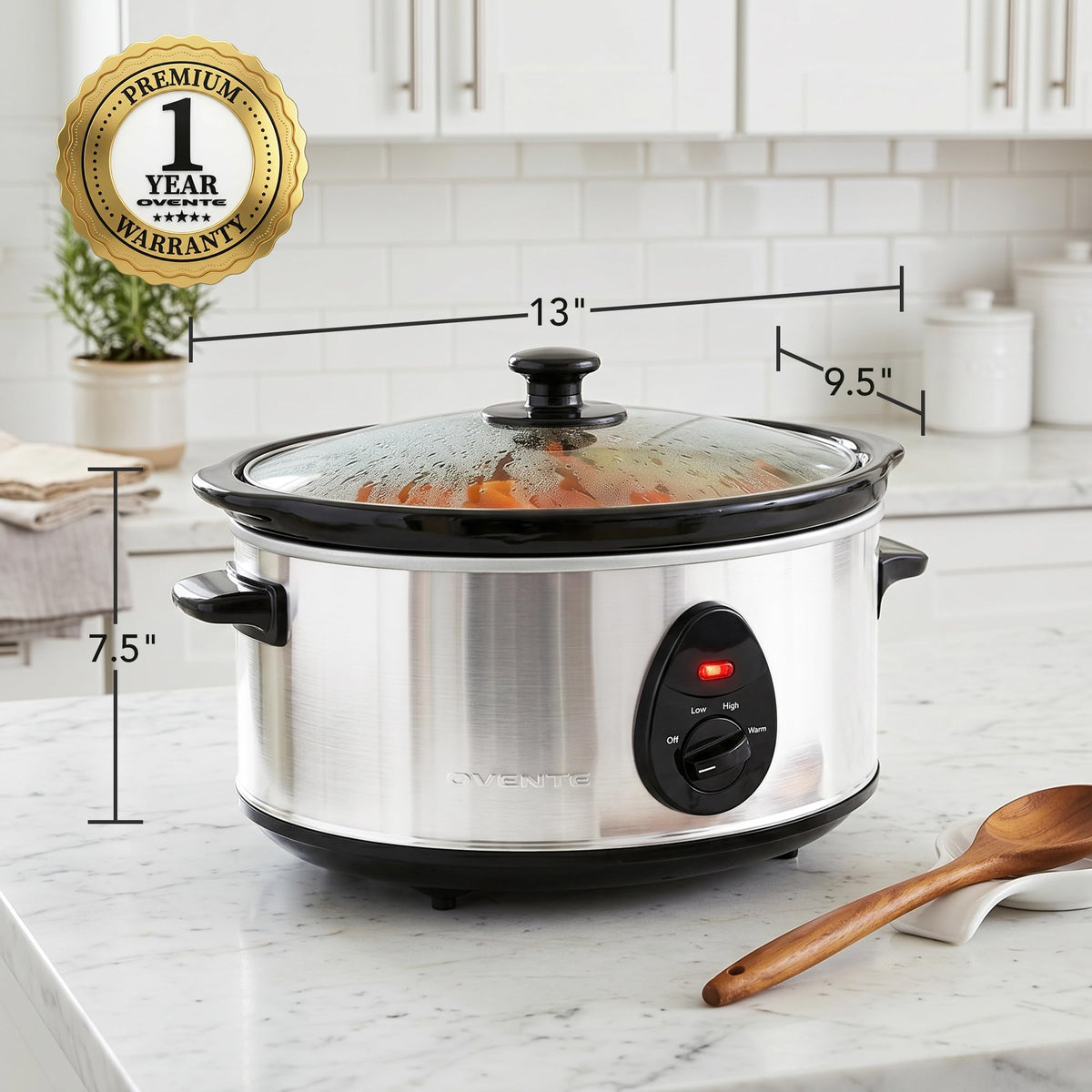 3.7 Qt Electric Slow Cooker C20380