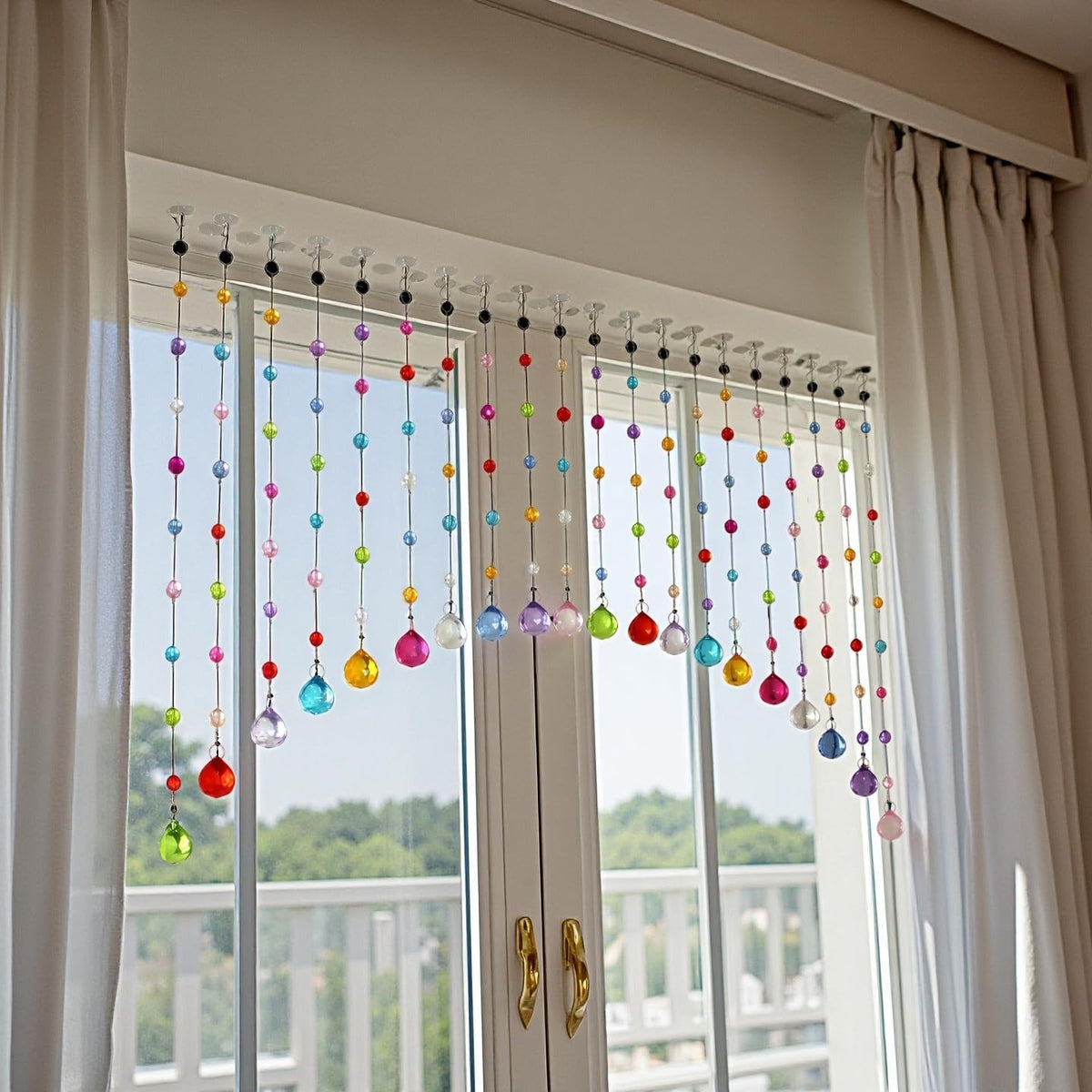 Clear Beaded Curtain 20 Strings A75009