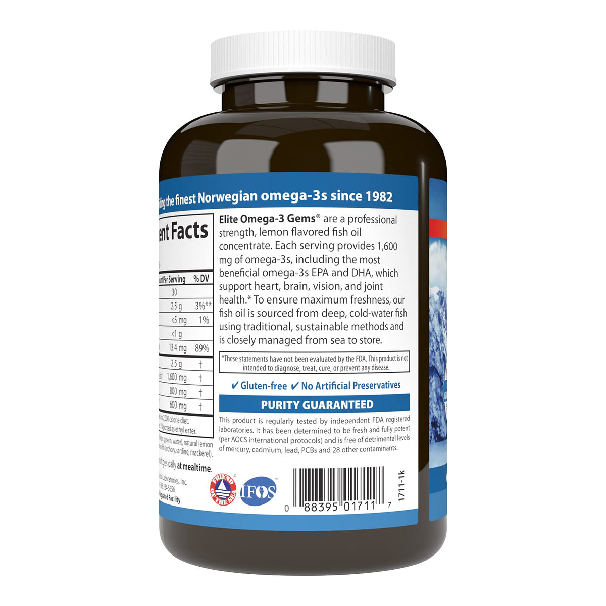 Omega-3 1600 mg Lemon 90 Softgels T65030