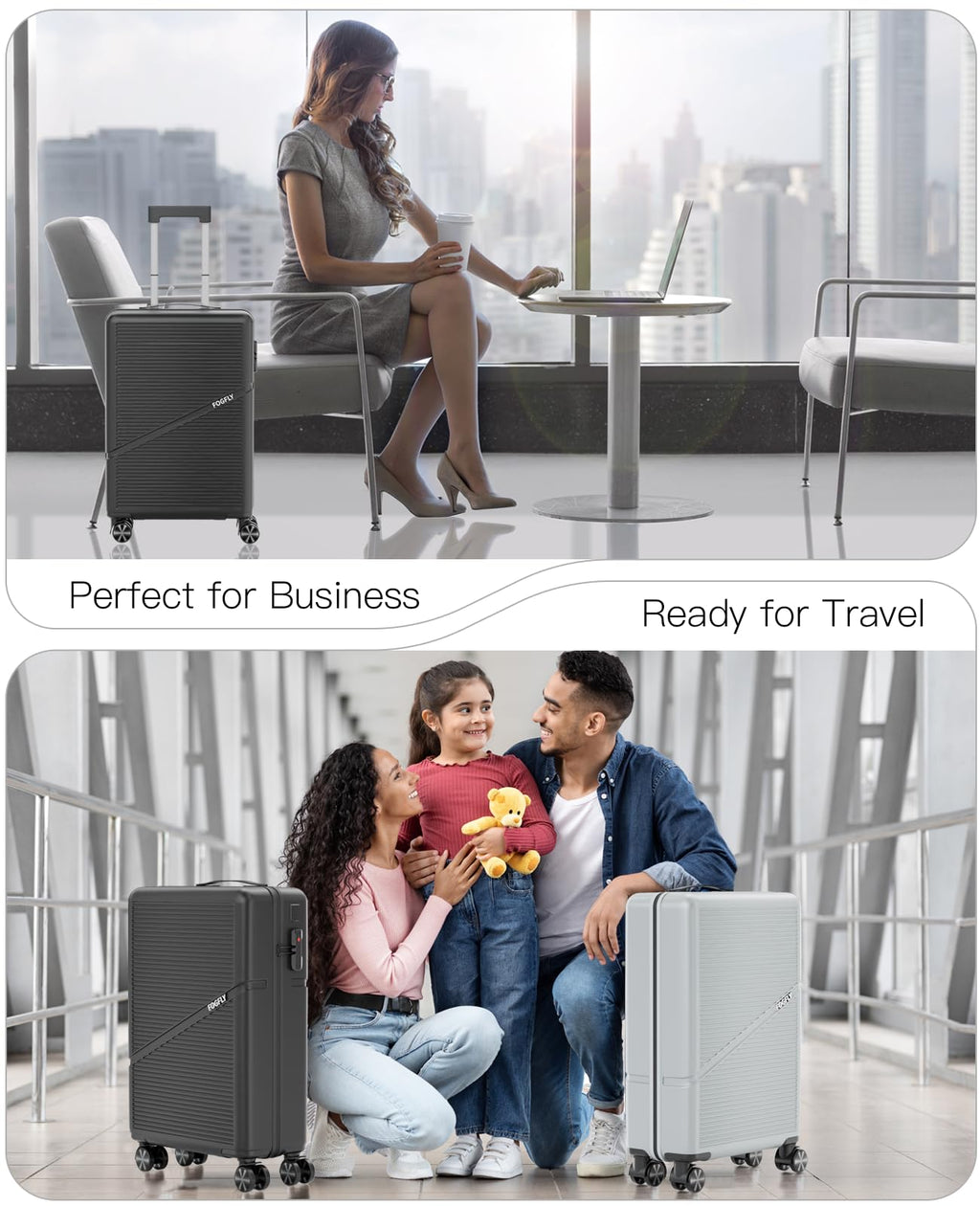 20 Inch Hardside Spinner Luggage with TSA Lock U397095