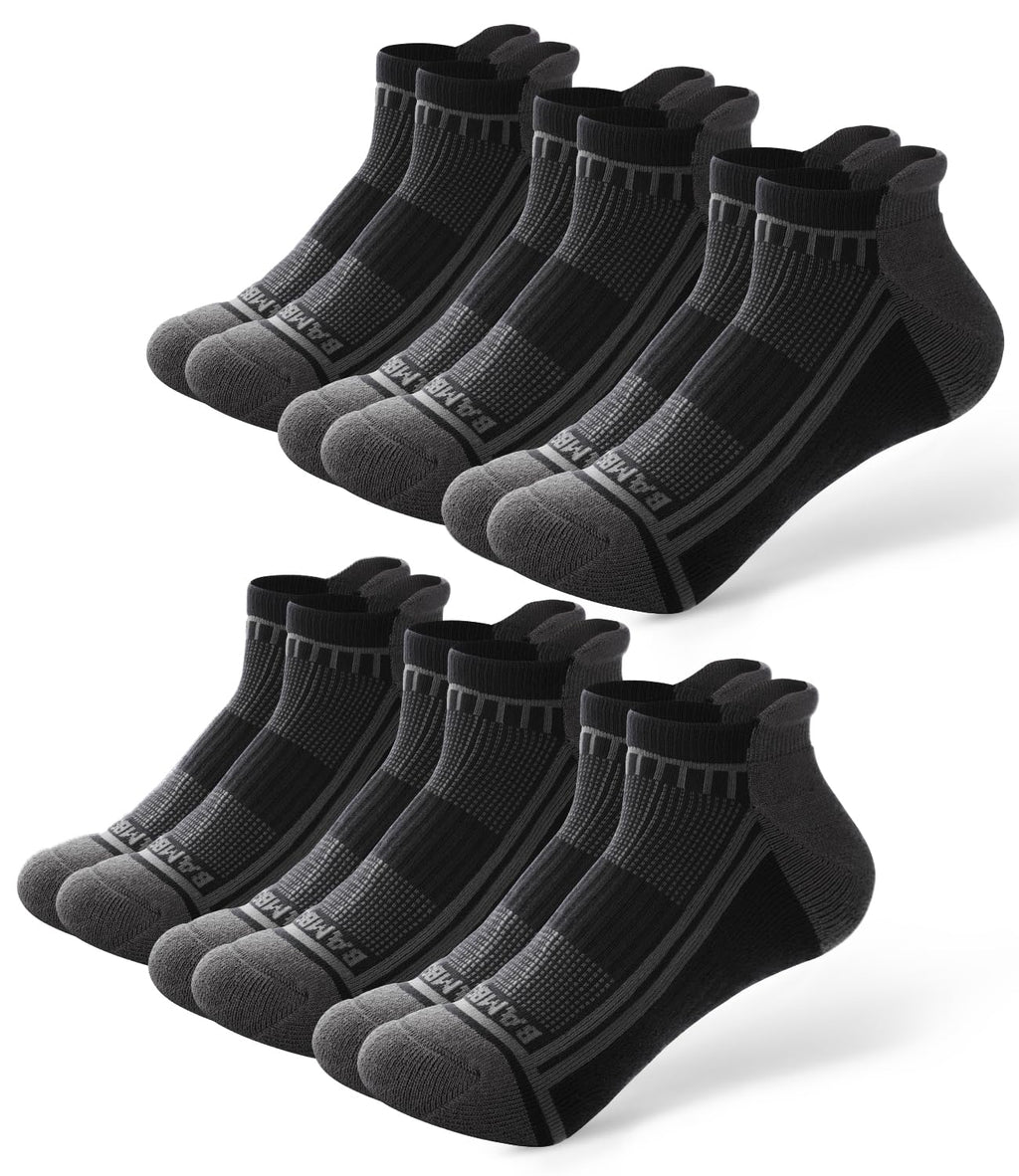 Moisture Wicking Cushioned Athletic Ankle Socks 8 Pack Q27759