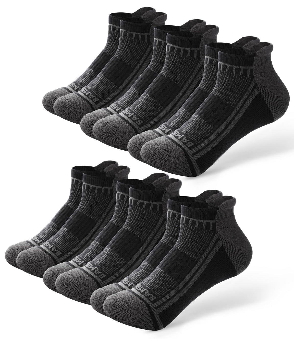 Moisture Wicking Cushioned Athletic Ankle Socks 8 Pack Q27759