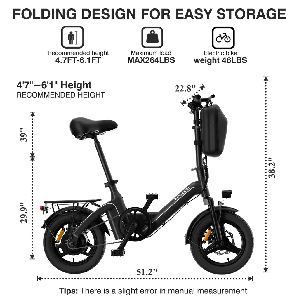 Folding Electric Bike 400W 36V 10Ah 14" P97812