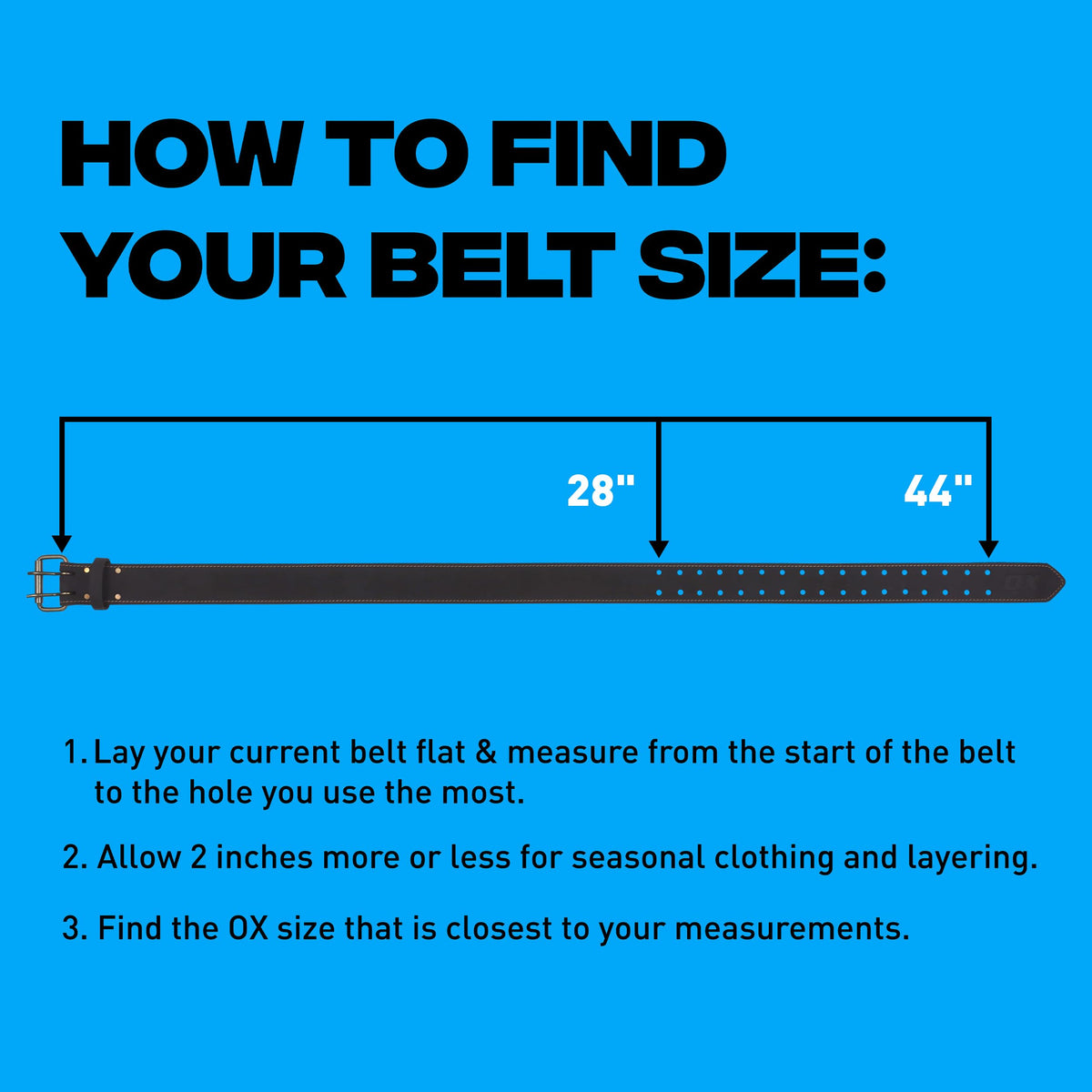 2 Inch Leather Tool Belt W203008