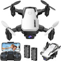 Mini Drone with 720P Camera, Foldable RC Quadcopter, White Q957507