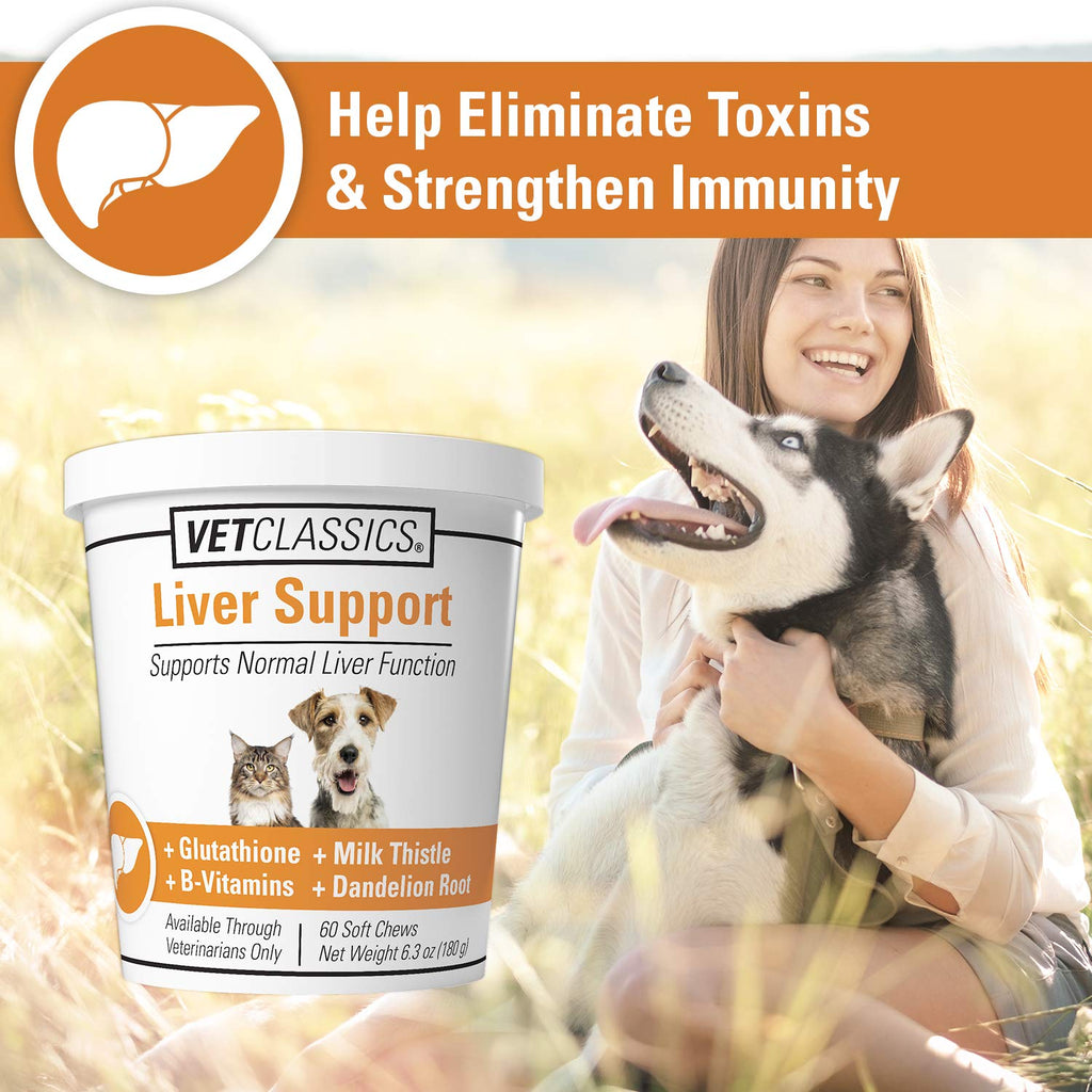 Liver Support Pet Health Supplement 60 Ct Q898