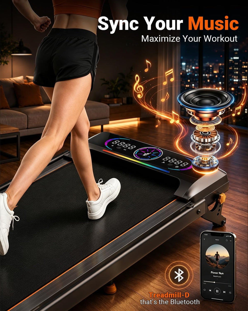 Walking Pad Treadmill with Incline S2576