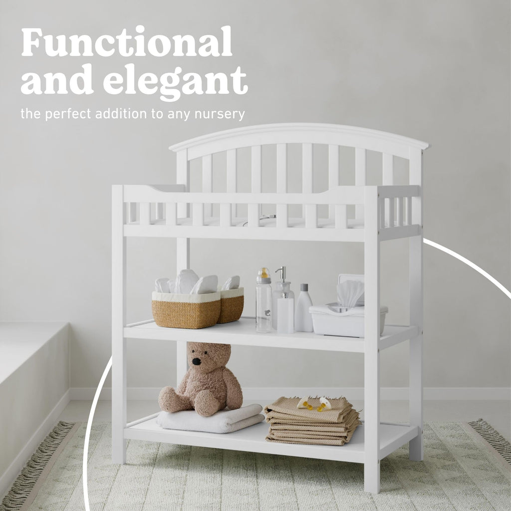 White Changing Table with Changing Pad D293