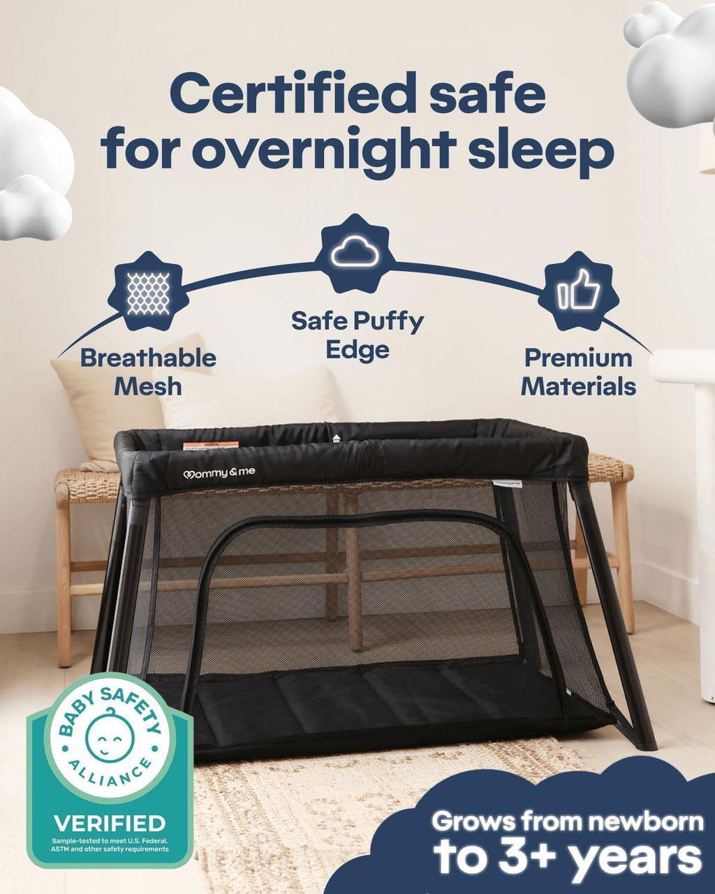 Black Travel Crib I453433