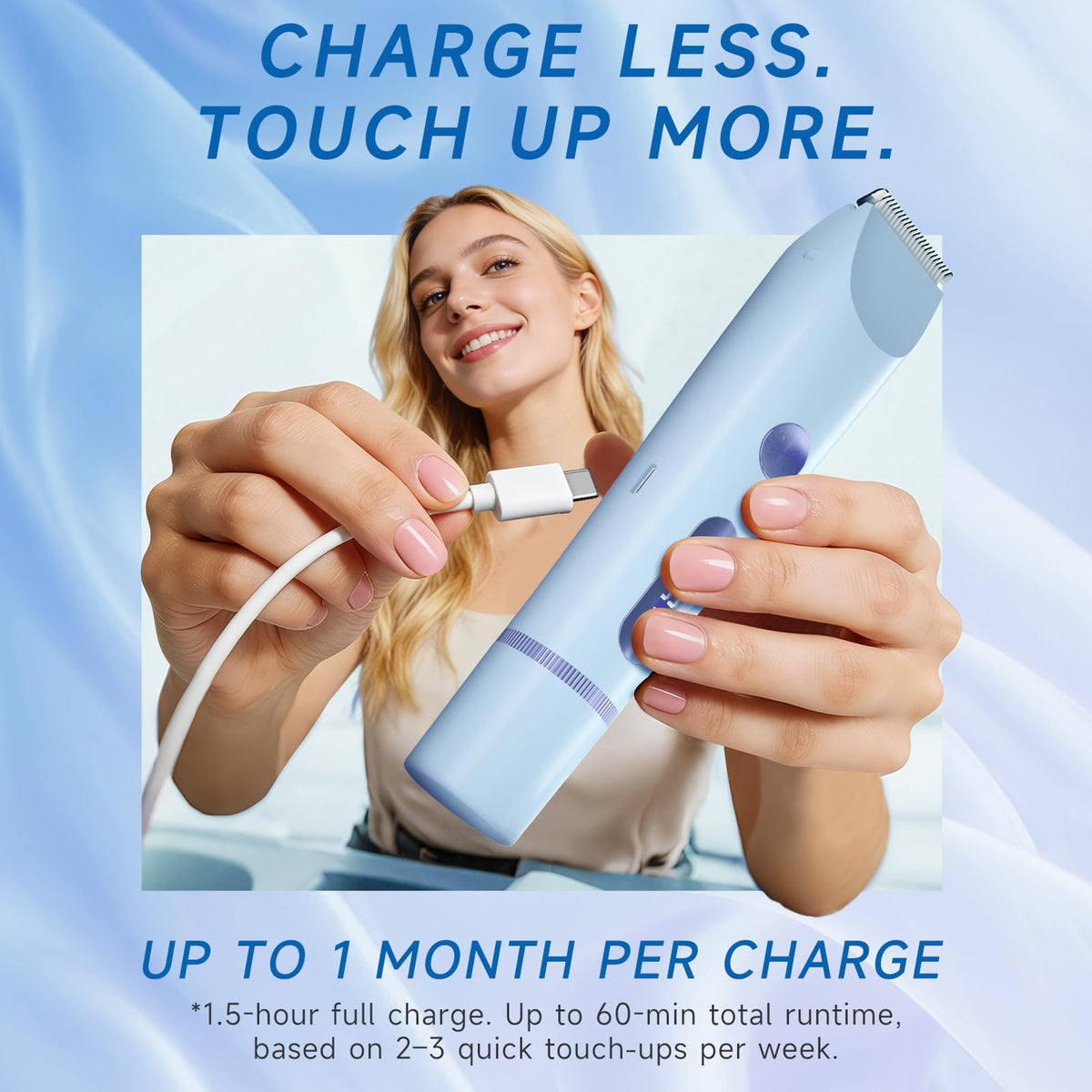 Bikini Trimmer 2 in1 Electric Razor USB-C Rechargeable Q606382