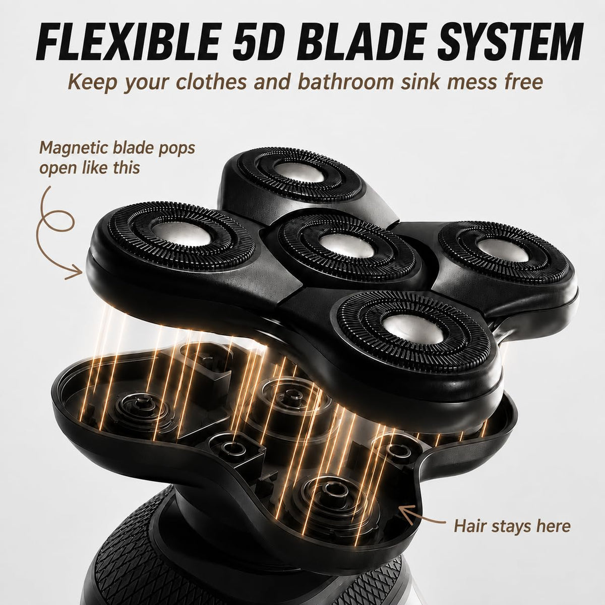 5 Head Replacement Blade for Electric Razor Shaver U8299