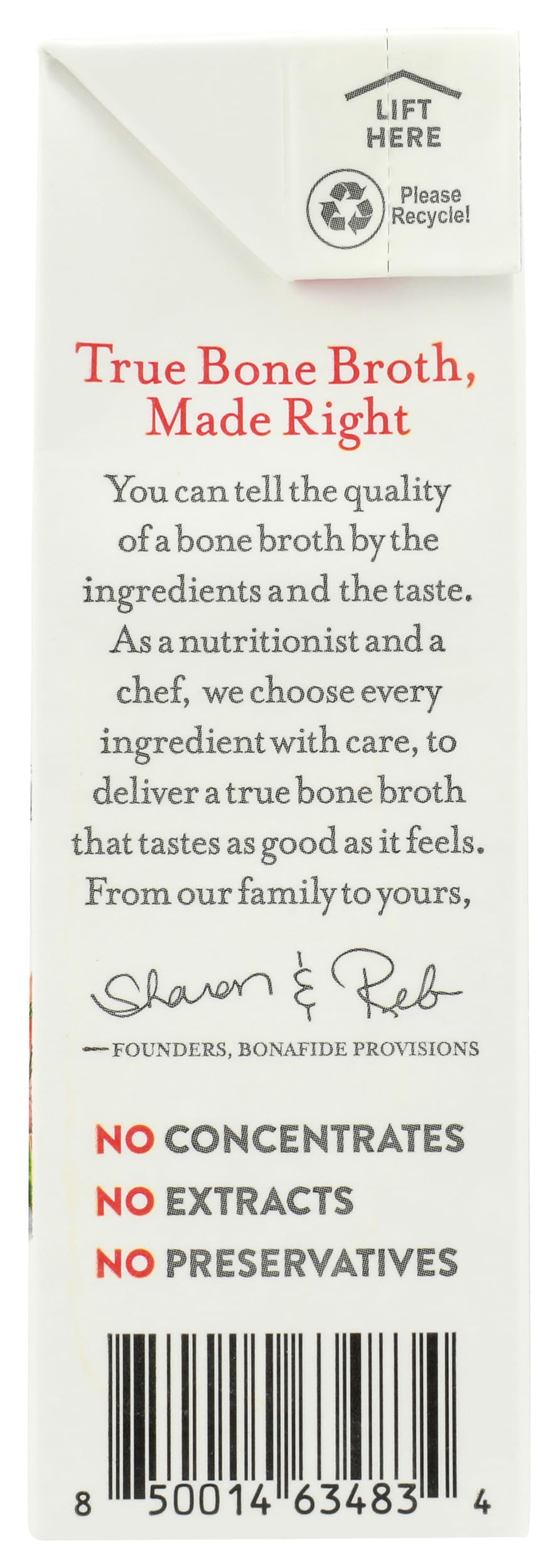 Bone Broth Beef No Salt Added Organic 16.9 Ounce P1513