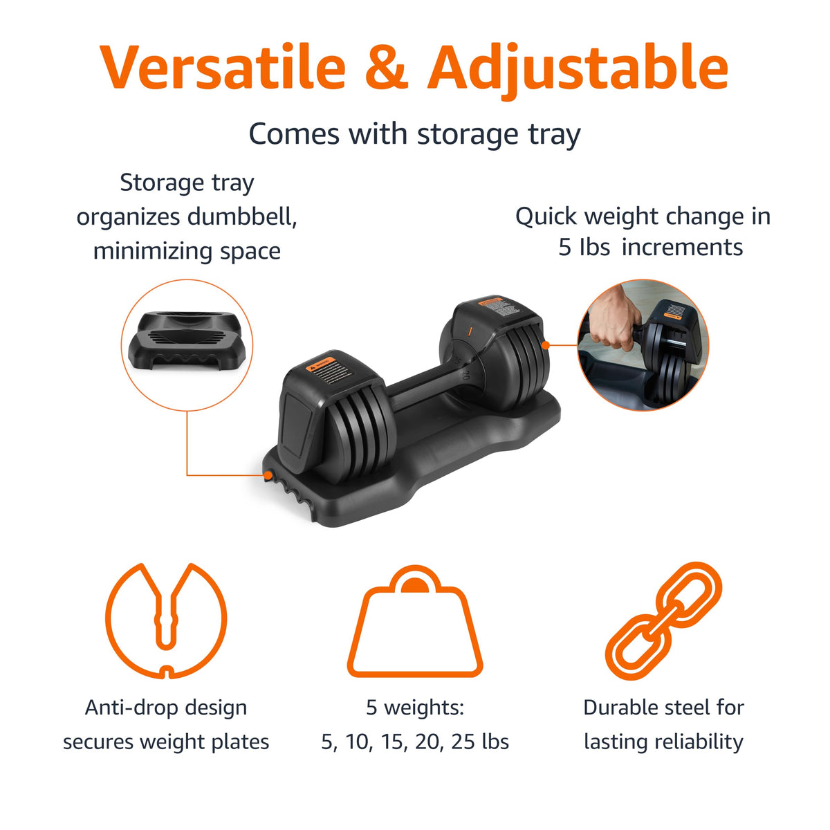 Adjustable Dumbbell, 25 lb B776