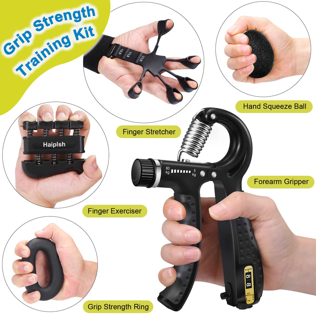 5 Pack Silicone Hand Grip Strengthener Kit H437