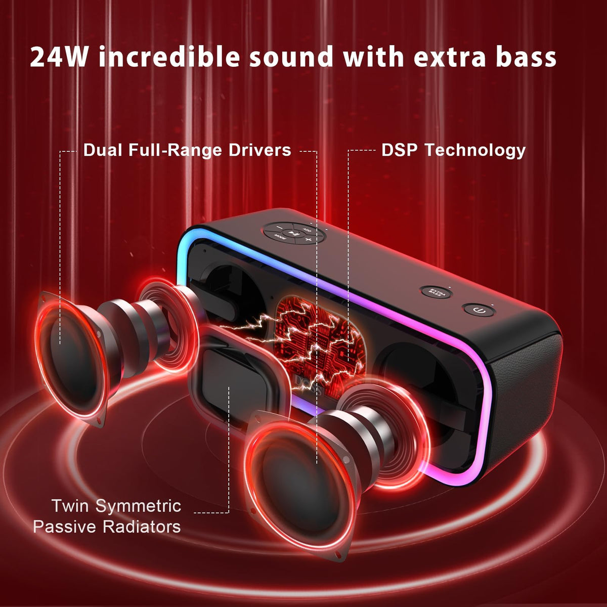 Bluetooth Speaker 24W Stereo X534874
