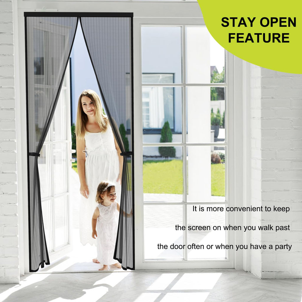 Magnetic Screen Door 36 x 82 in Mesh Curtain G166