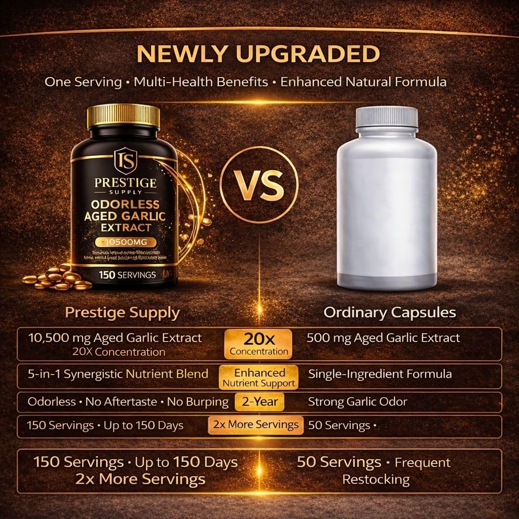 Aged Garlic Extract with Magnesium Chromium B1 & B9 300 Capsules A79099