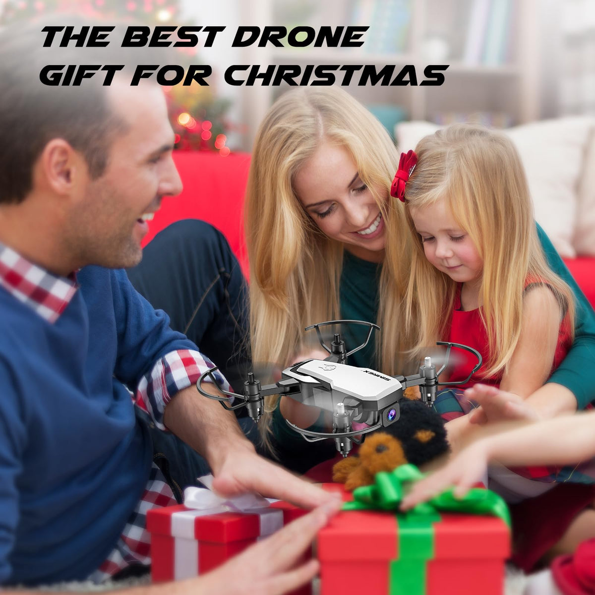 Mini Drone with 720P Camera, Foldable RC Quadcopter, White Q957507