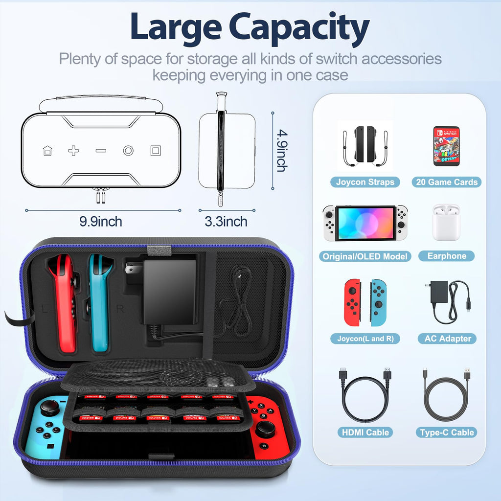 Carrying Case Compatible with Nintendo Switch/OLED Model N146957