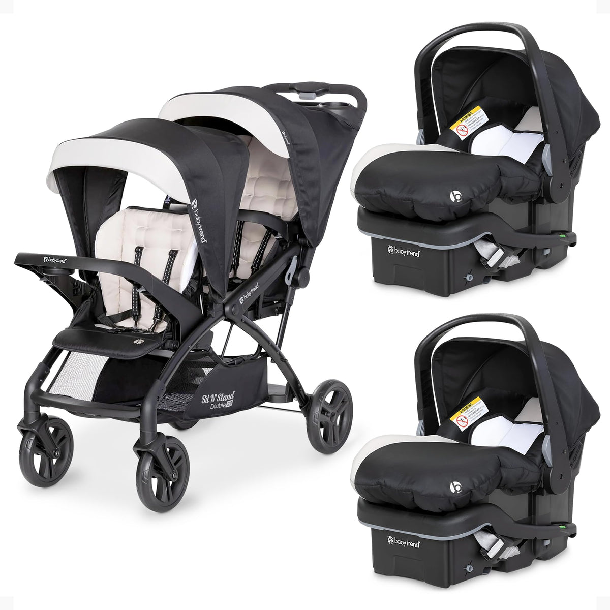 Double Stroller & 2 Car Seats H51227