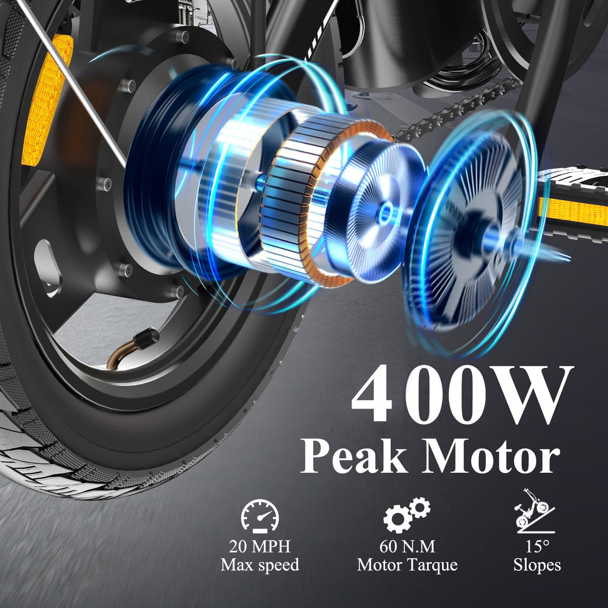 Folding Electric Bike 400W 36V 10Ah 14" P97812