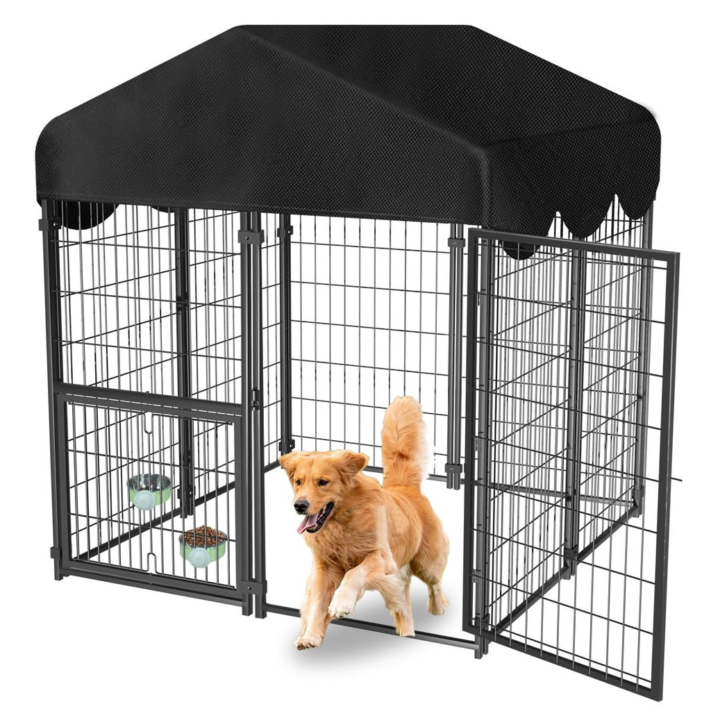 Heavy Duty Dog Kennel with Roof V487