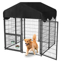 Heavy Duty Dog Kennel with Roof V487
