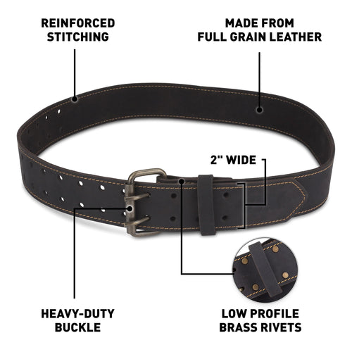 2 Inch Leather Tool Belt W203008