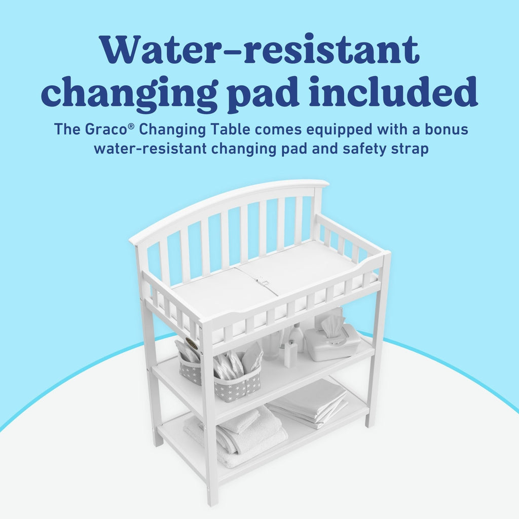 White Changing Table with Changing Pad D293