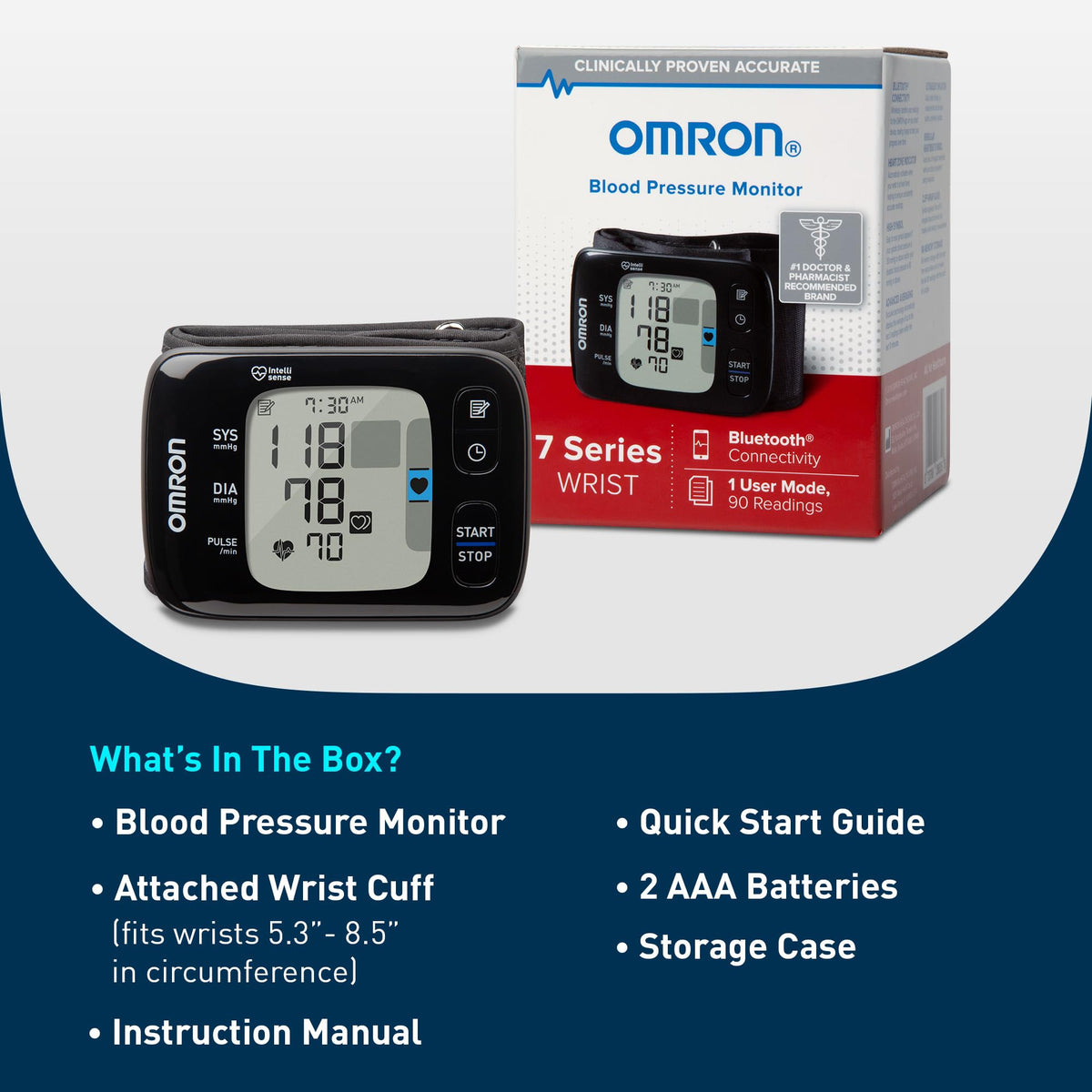 Wireless Wrist Blood Pressure Monitor P449036