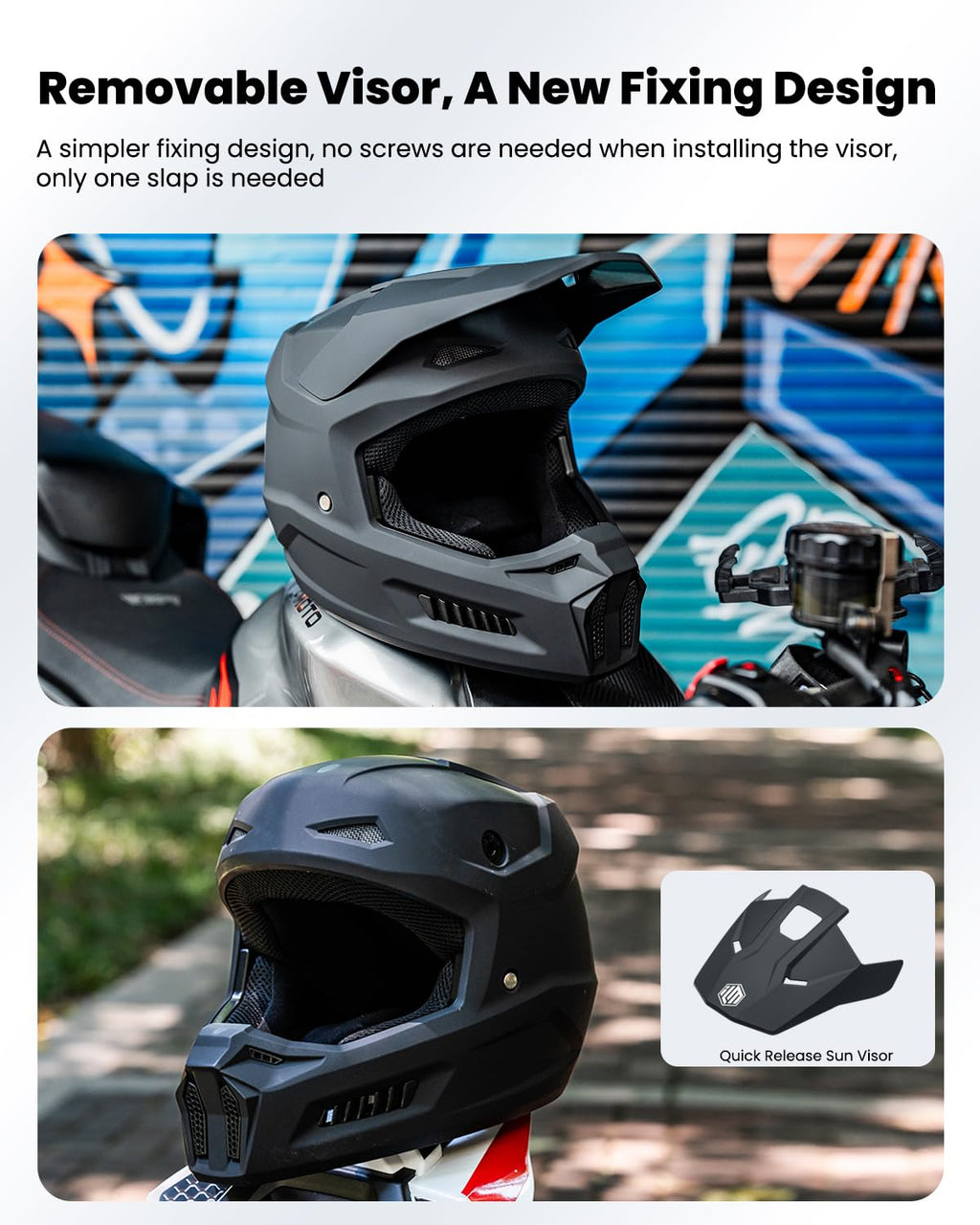 Kids Youth Full Face Dirt Bike Helmet L422629