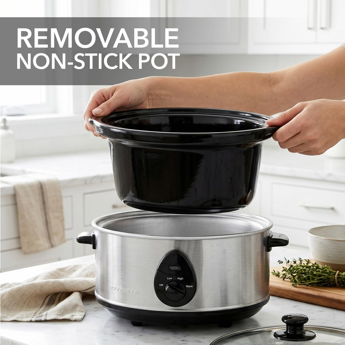 3.7 Qt Electric Slow Cooker C20380