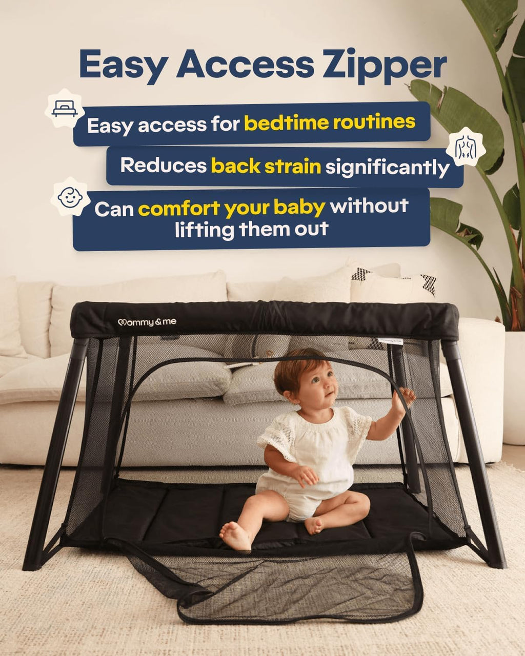 Black Travel Crib I453433