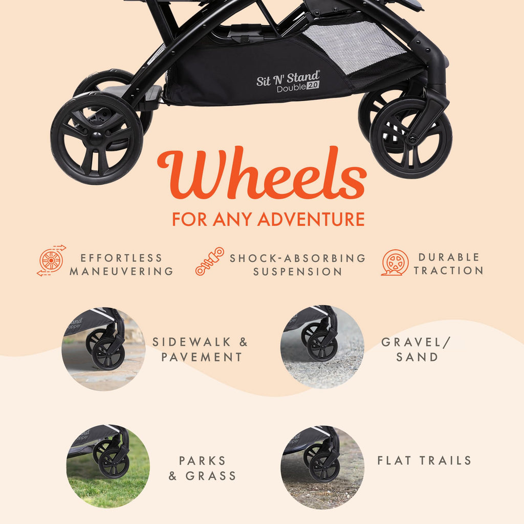 Double Stroller & 2 Car Seats H51227