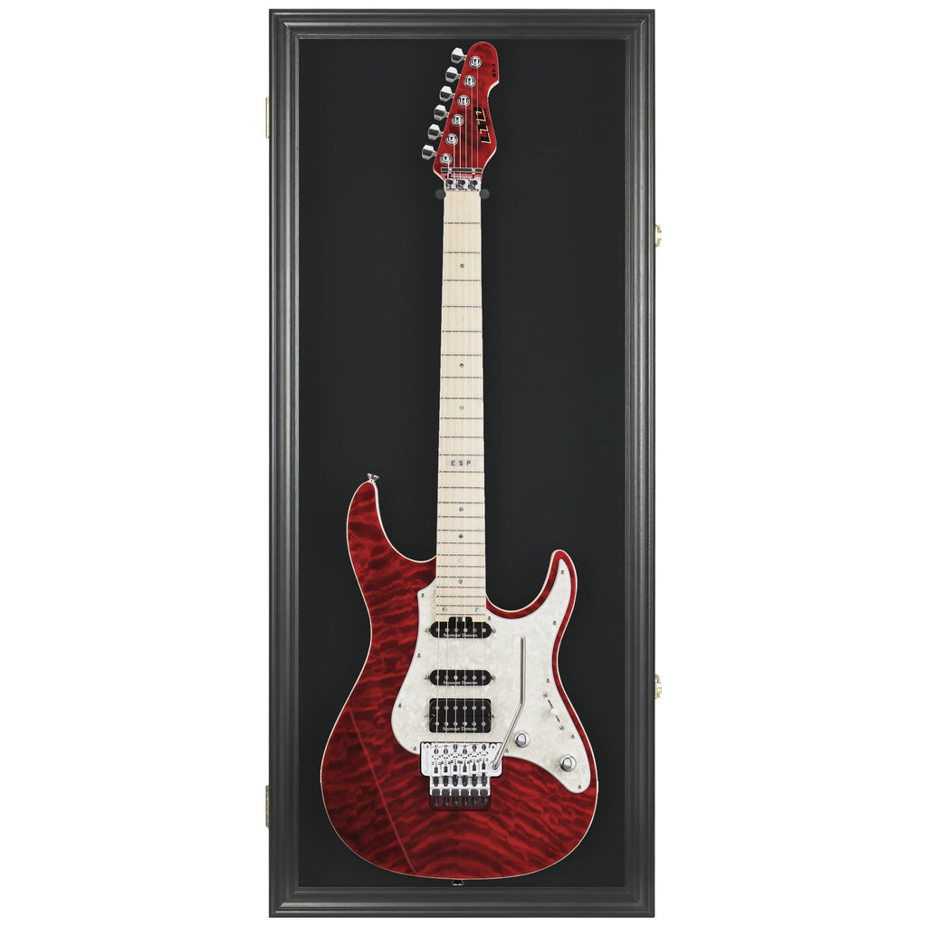 42" Electric Guitar Display Case Cabinet Shadow Box with Lock F970431