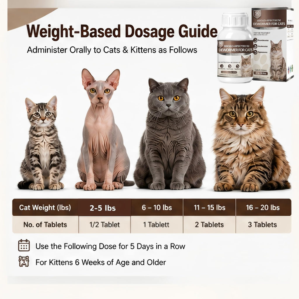 Cat Dewormer 50 Tabs M940