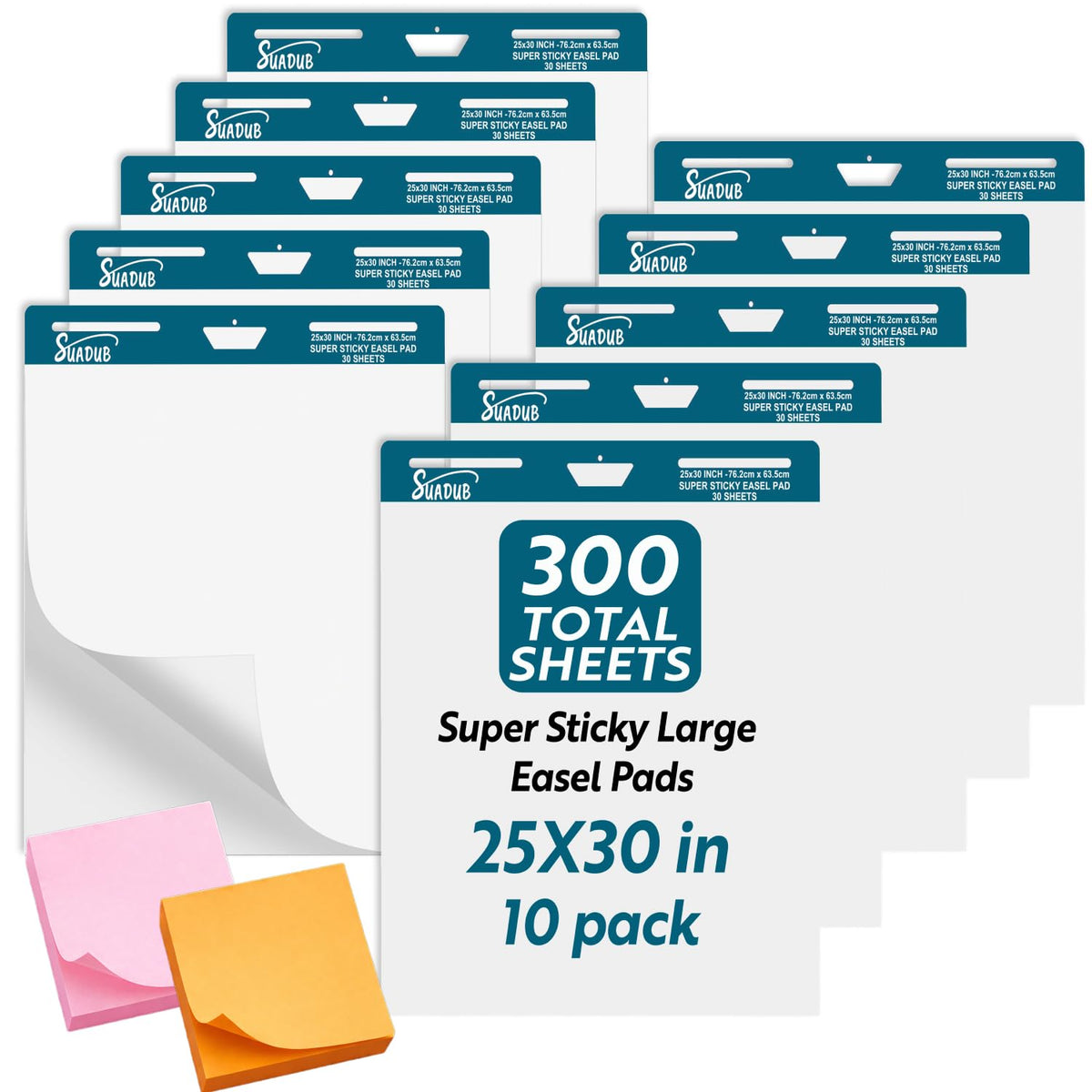 Sticky Easel Pad 25 x 30 Inches 30 Sheets 10 Pads F7926
