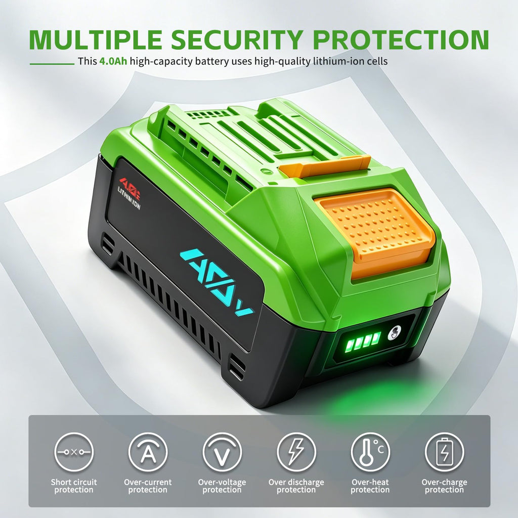 40V 4.0Ah Replacement Battery R9372