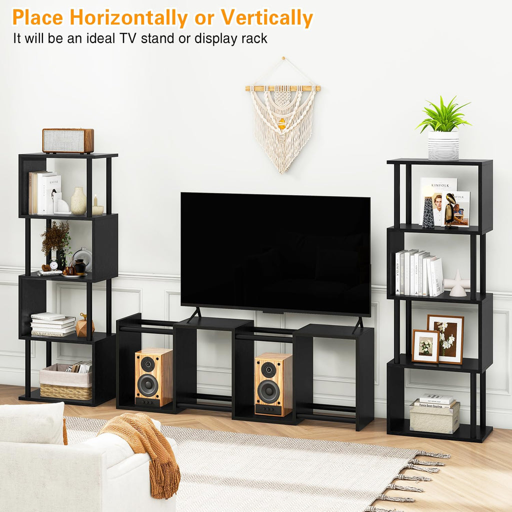 5-Tier Black Bookshelf I8265