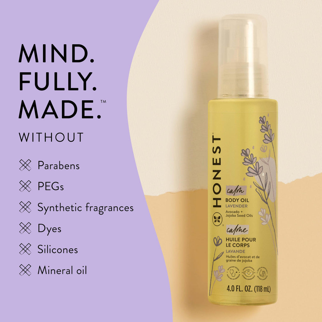 Hypoallergenic Lavender Infused Body Oil 4.0 fl oz J414