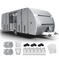 300D Oxford 27-30ft Camper Cover with Jack Cover, 4 Tire Covers and Gutter Cover O302