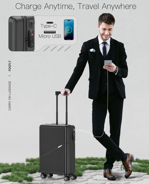 20 Inch Hardside Spinner Luggage with TSA Lock U397095