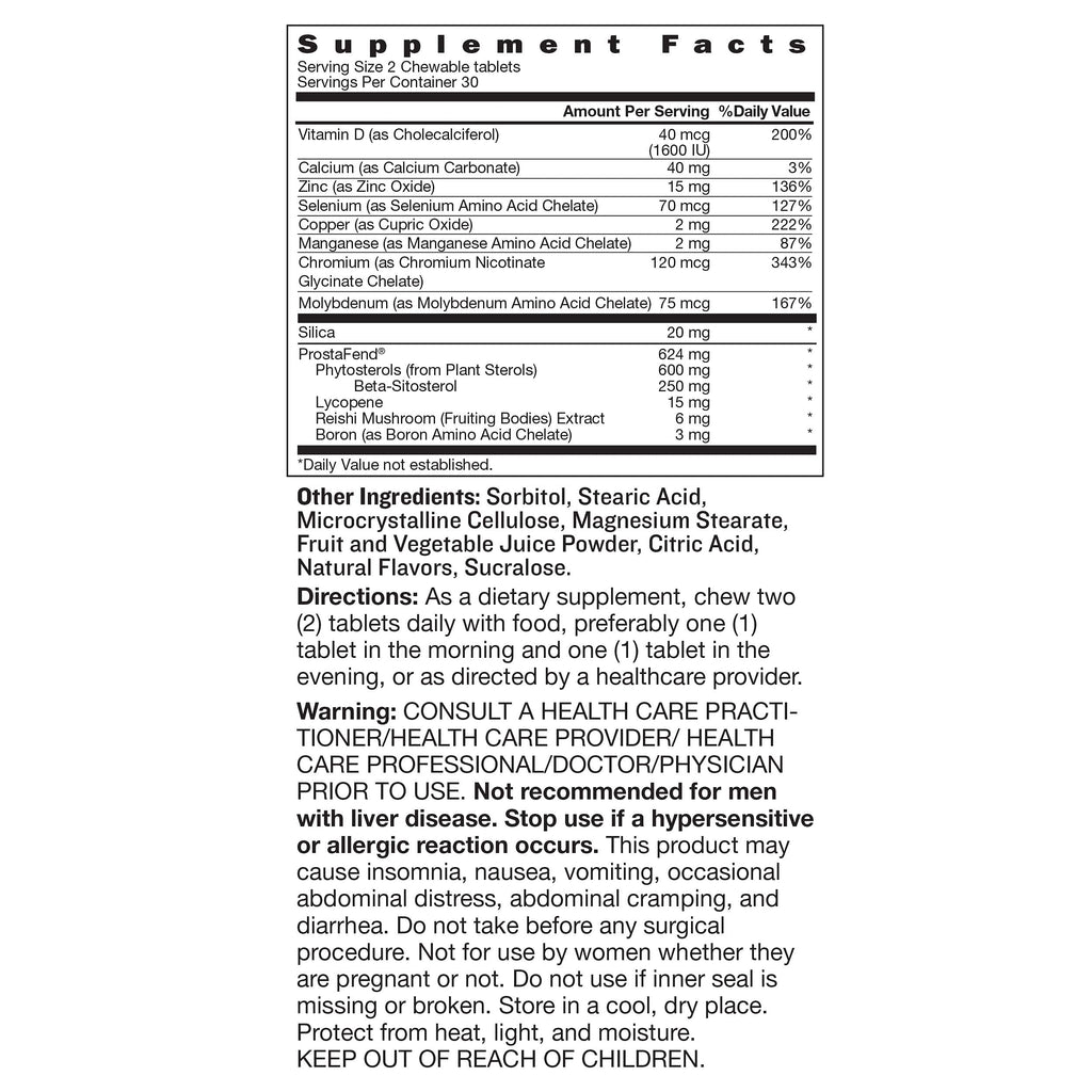 Prostate Health Chews for Men 60 J181