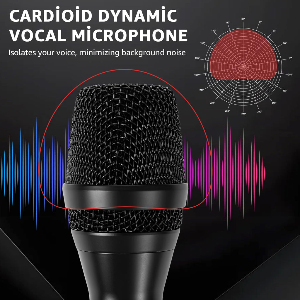 Wired Dynamic Handheld Karaoke Microphone with On and Off Switch Z1051