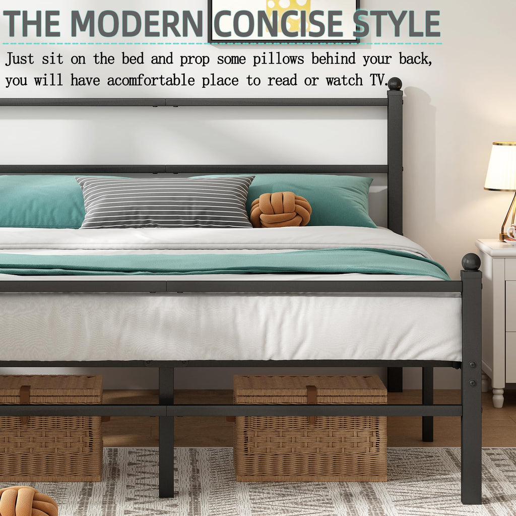 Black Full Size Bed Frame Y32315