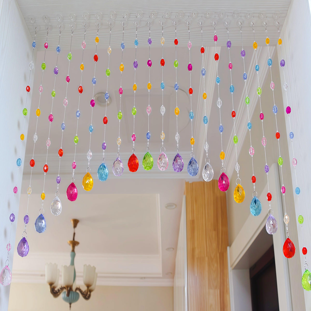 Clear Beaded Curtain 20 Strings A75009