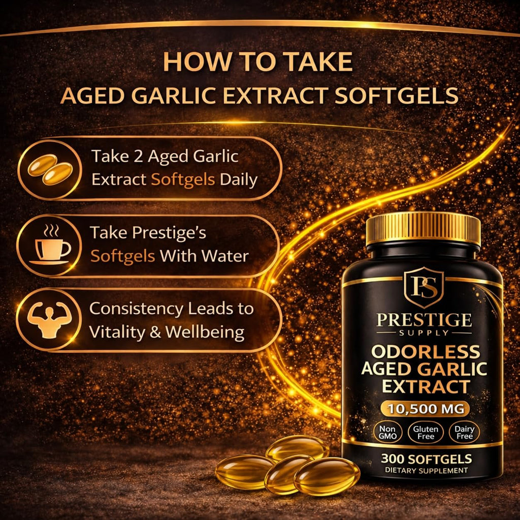 Aged Garlic Extract with Magnesium Chromium B1 & B9 300 Capsules A79099