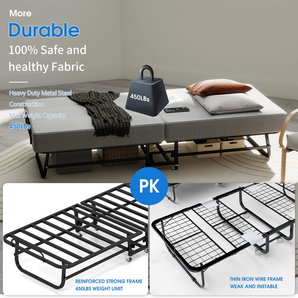 Folding Bed with Mattress W1954