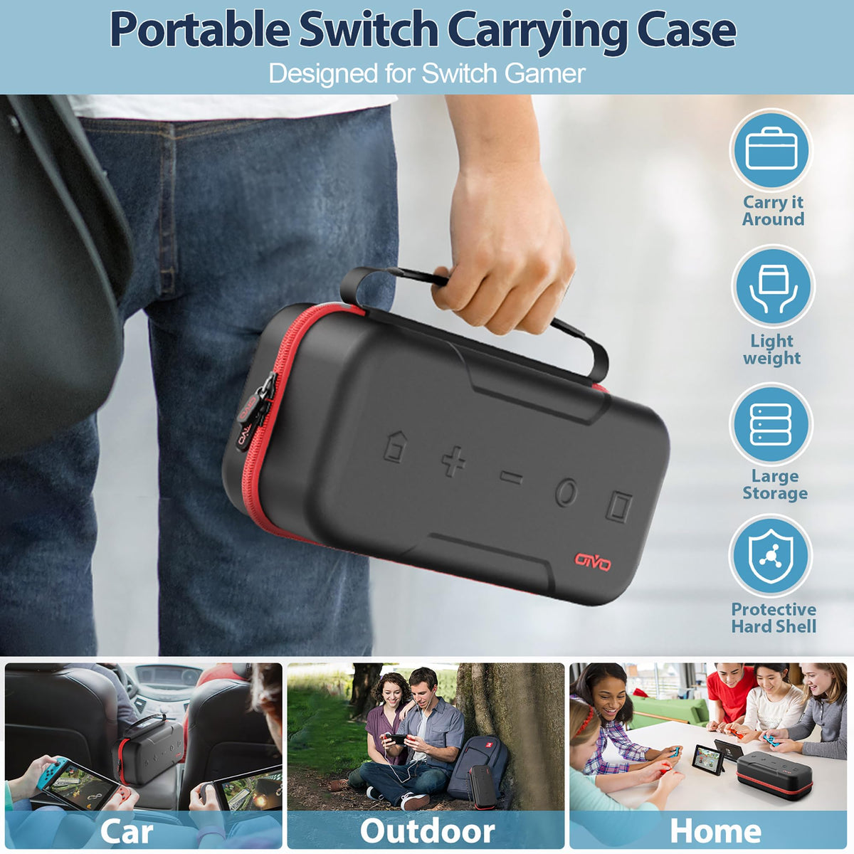 Carrying Case Compatible with Nintendo Switch/OLED Model N146957